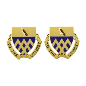 101st Cavalry Regiment Unit Crest (To the Utmost) - Sold in Pairs