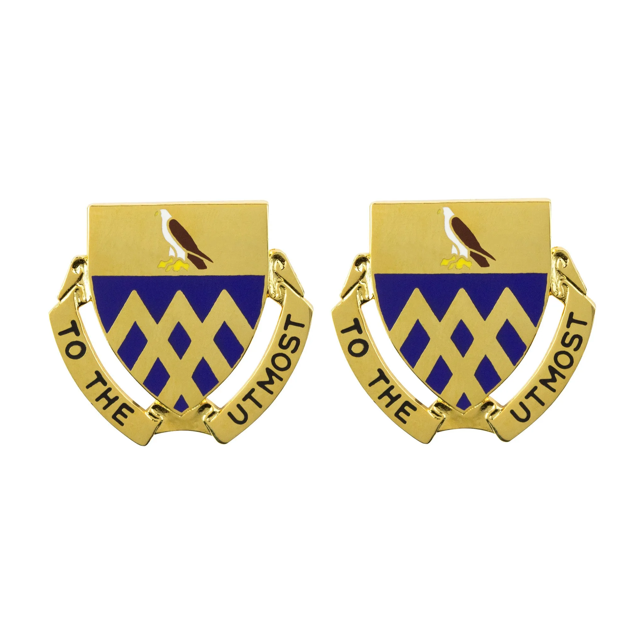 101st Cavalry Regiment Unit Crest (To the Utmost) - Sold in Pairs