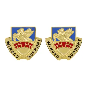 104th Aviation Regiment Unit Crest (Winged Support) - Sold in Pairs