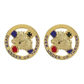 104th Cavalry Regiment Unit Crest (Over Under or Through) - Sold in Pairs