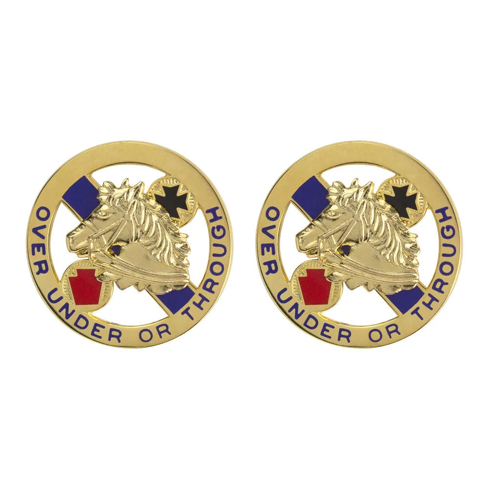 104th Cavalry Regiment Unit Crest (Over Under or Through) - Sold in Pairs