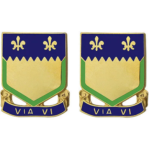 127th Field Artillery Regiment Unit Crest (Via Vi) - Sold in Pairs