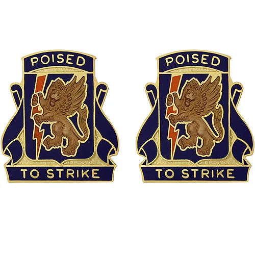 135th Aviation Regiment Unit Crest (Poised to Strike) - Sold in Pairs