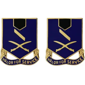 137th Infantry Regiment Unit Crest (Valor for Service) - Sold in Pairs