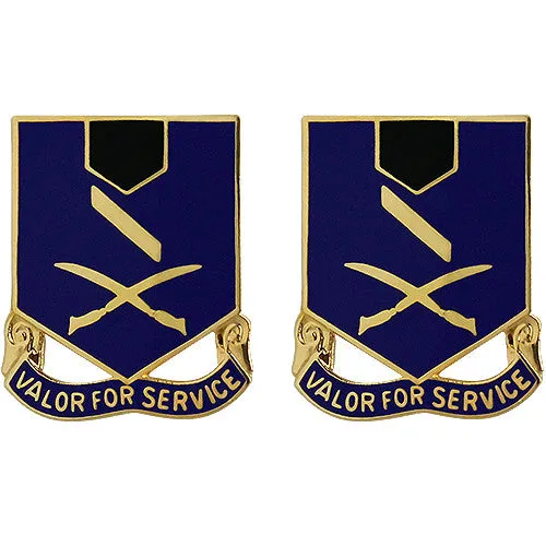 137th Infantry Regiment Unit Crest (Valor for Service) - Sold in Pairs