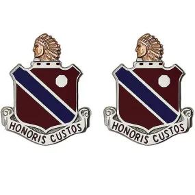 189th Regiment Unit Crest (Honoris Custos) - Sold in Pairs