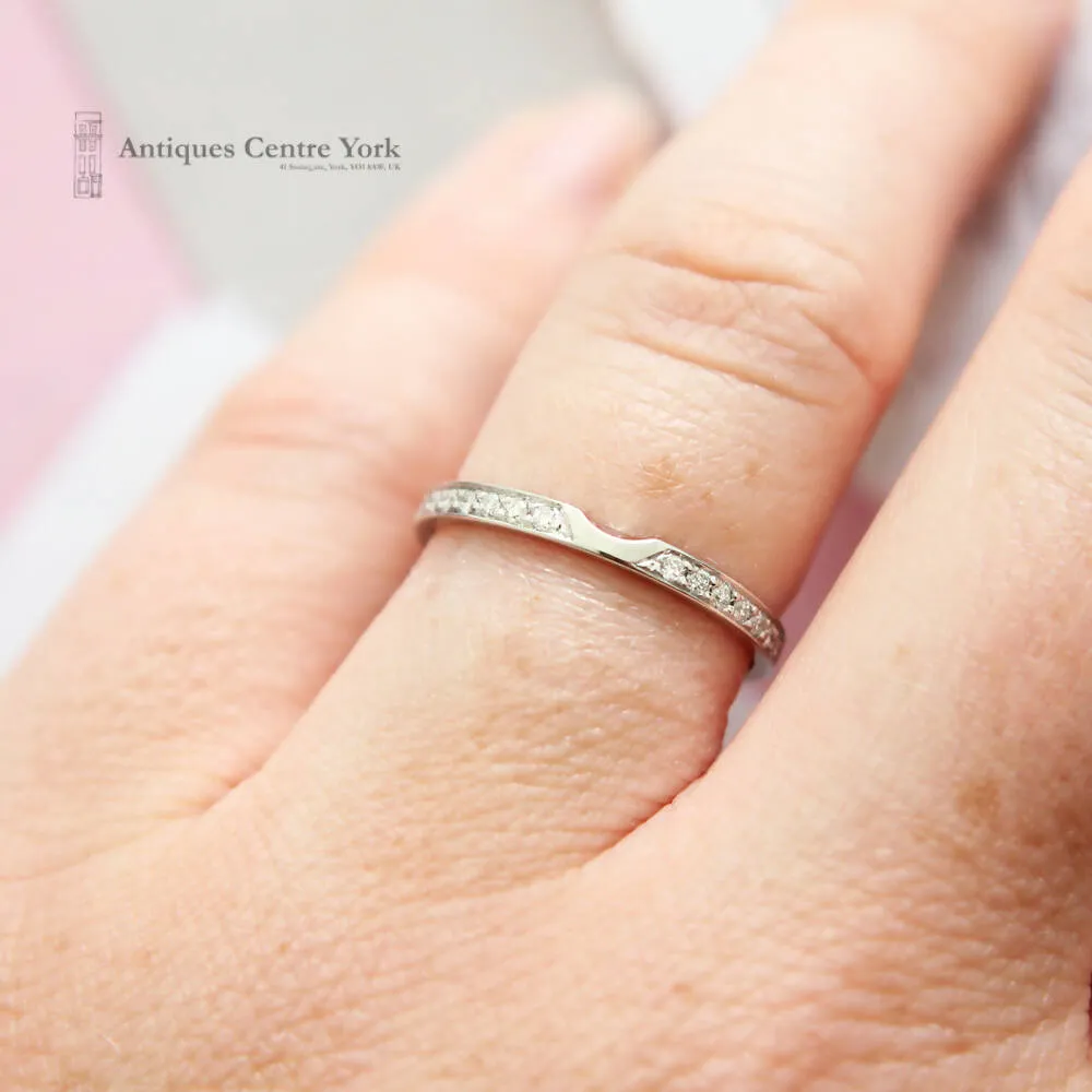 18ct White Gold Diamond Wedding Band