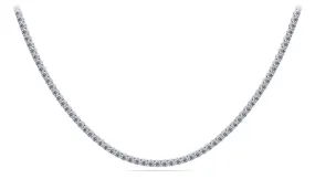 4 Prong Riviera Lab-Grown Diamond Necklace with 5.78 ct.(finished) 2mm