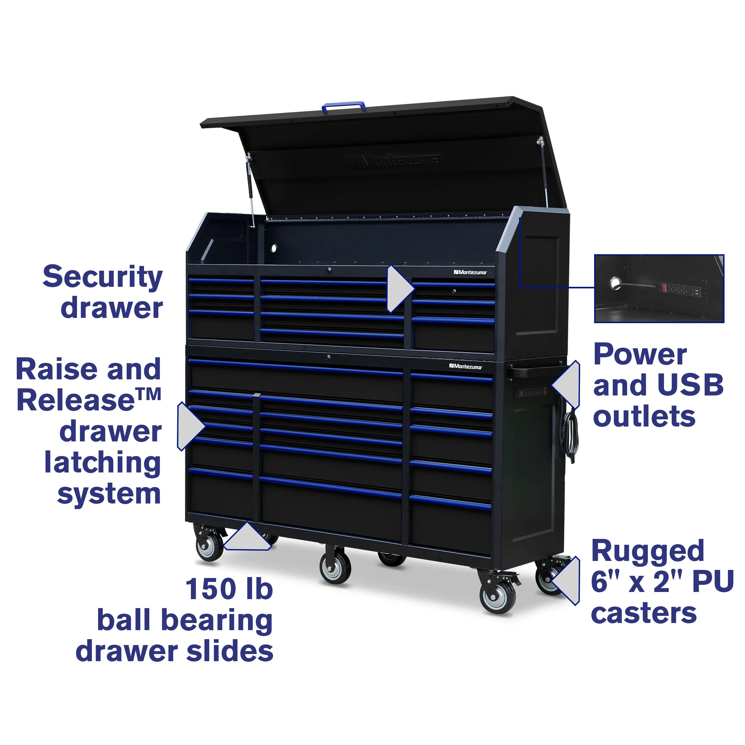 72 x 20 in. 26-Drawer Tool Combo