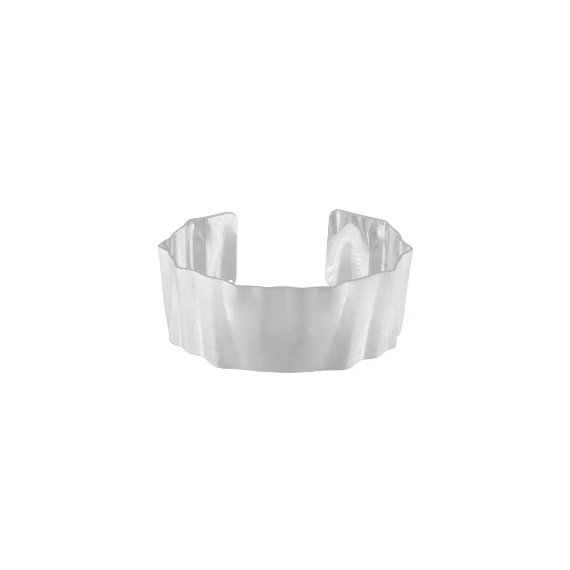 Alaya Statement Wave Cuff Bracelet Silver Plating