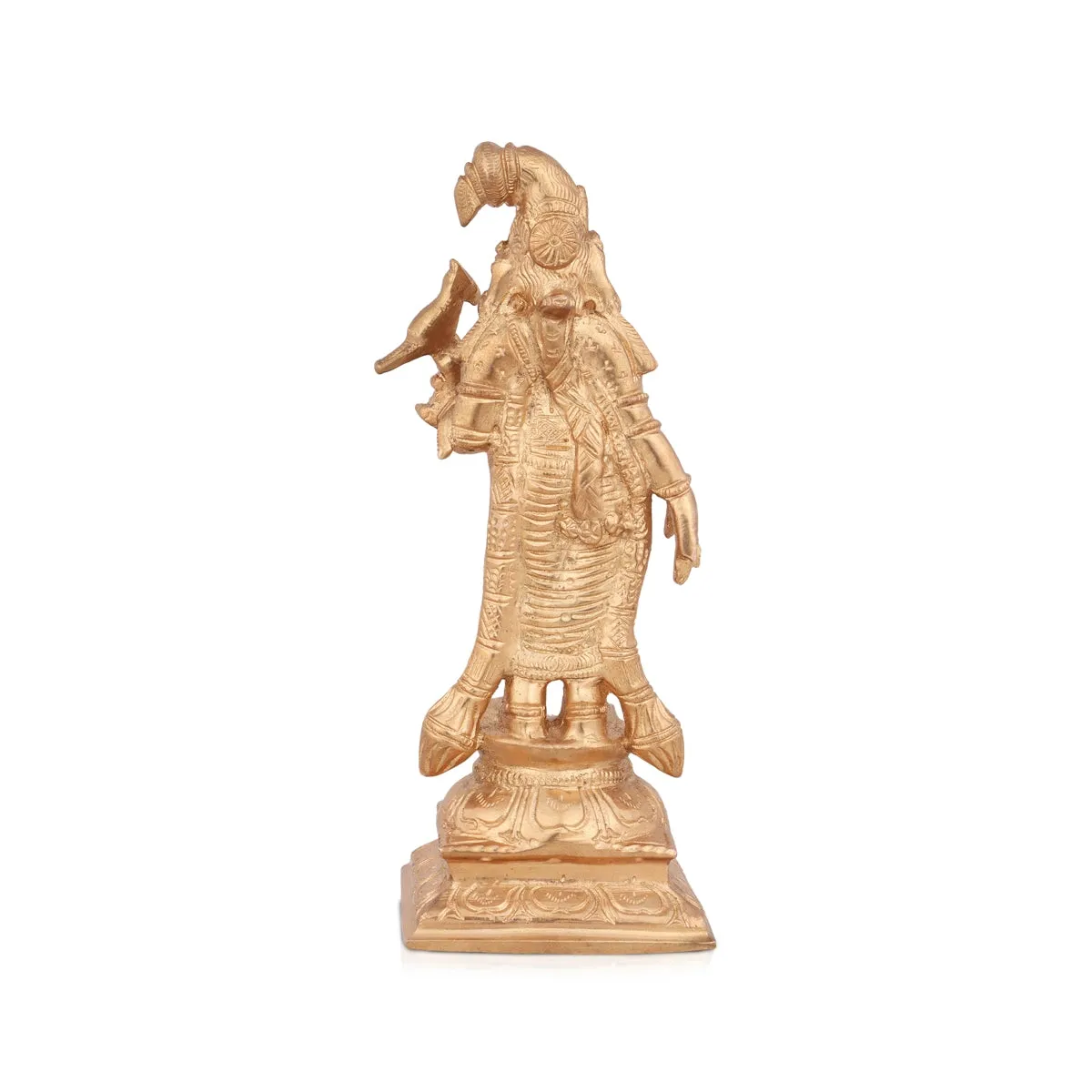 Andal Idol - 6 x 2 Inches | Panchaloha Statue/ Andal Vigraham for Pooja/ 500 Gms Approx