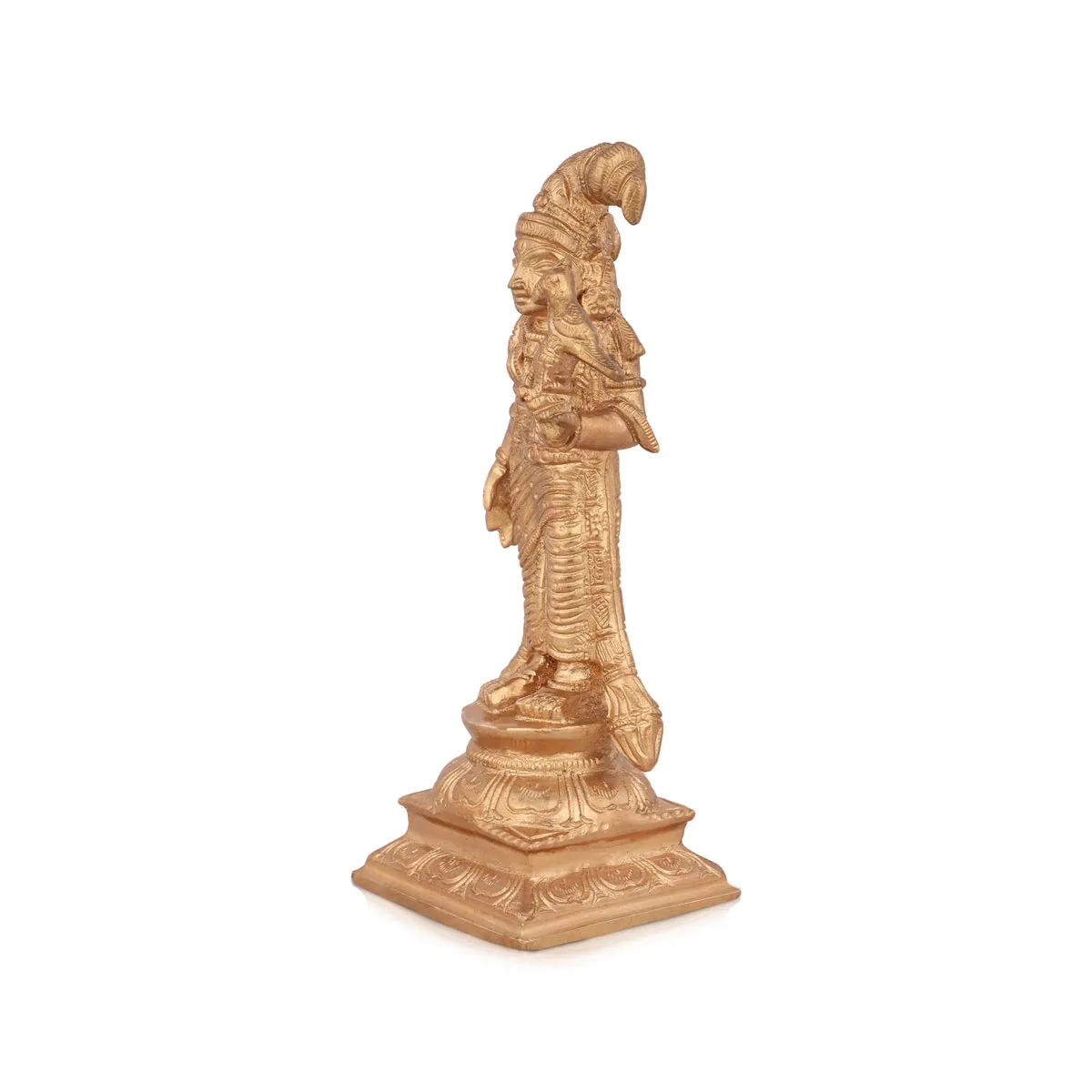 Andal Idol - 6 x 2 Inches | Panchaloha Statue/ Andal Vigraham for Pooja/ 500 Gms Approx