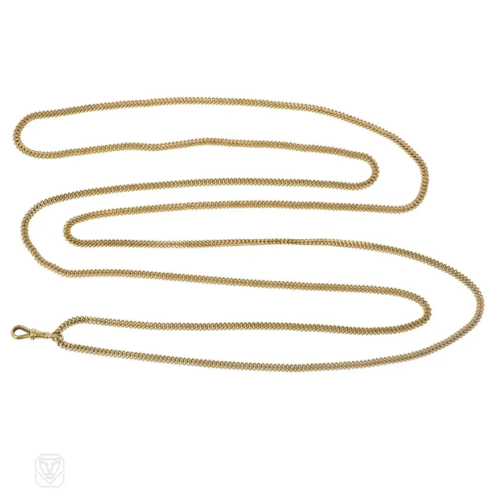 Antique gold longchain