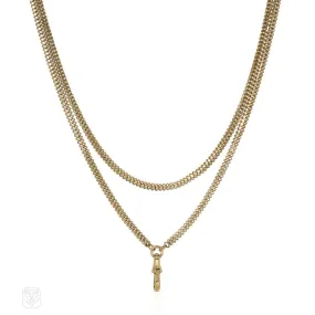 Antique gold longchain