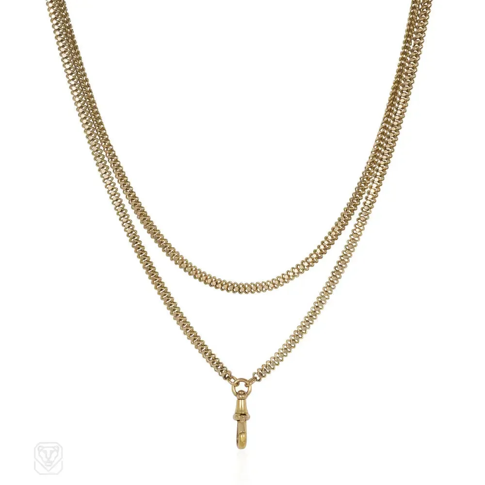 Antique gold longchain