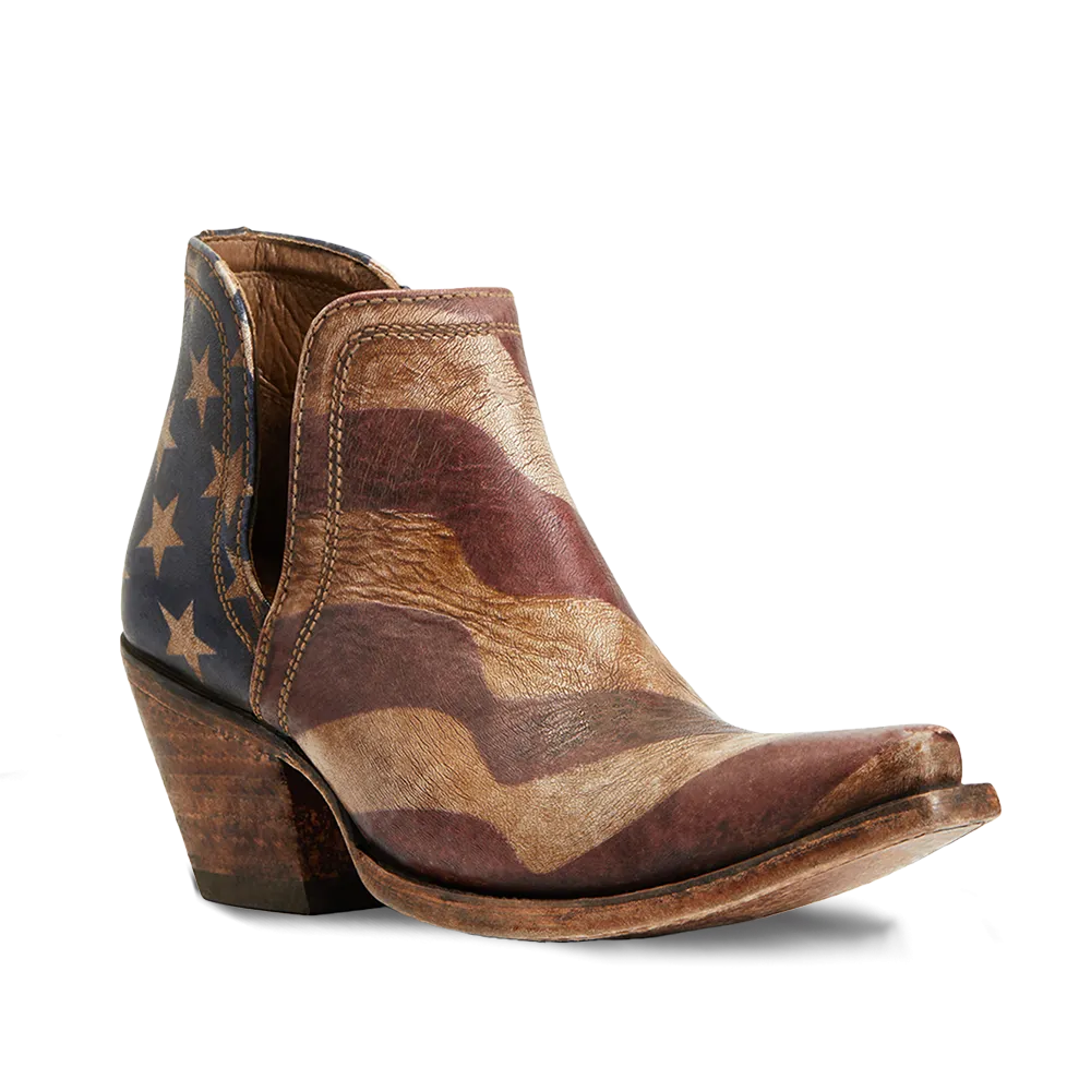 Ariat Ladies Dixon Old Patriot Snip Toe Booties 10040293