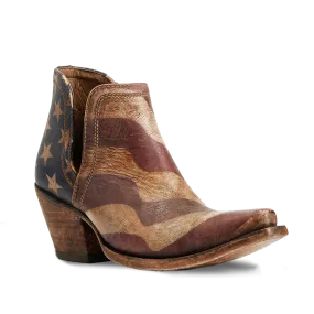 Ariat Ladies Dixon Old Patriot Snip Toe Booties 10040293