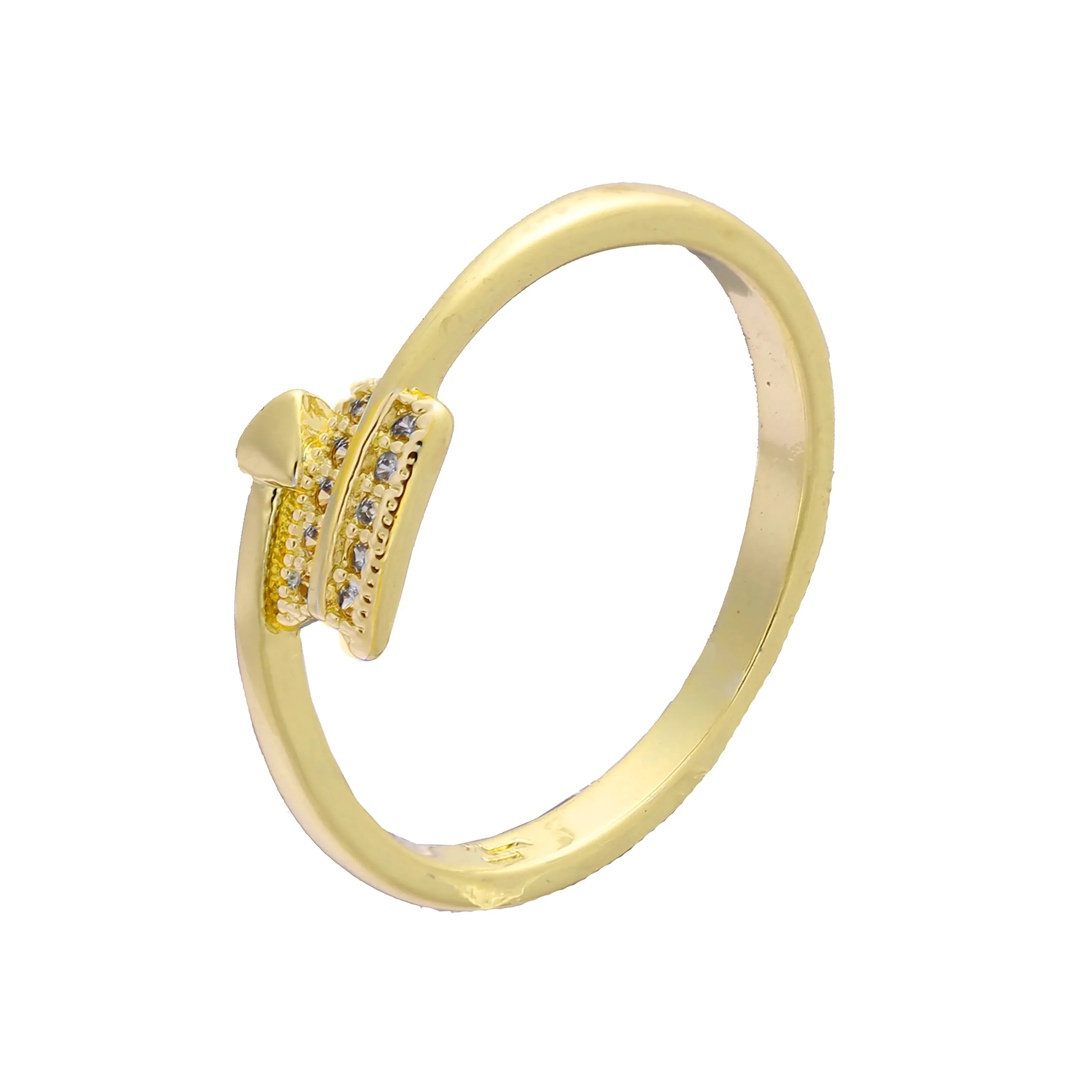 Arrow fashion 14K Gold, two tone rings