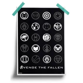 Avenge The Fallen - Marvel Official Poster