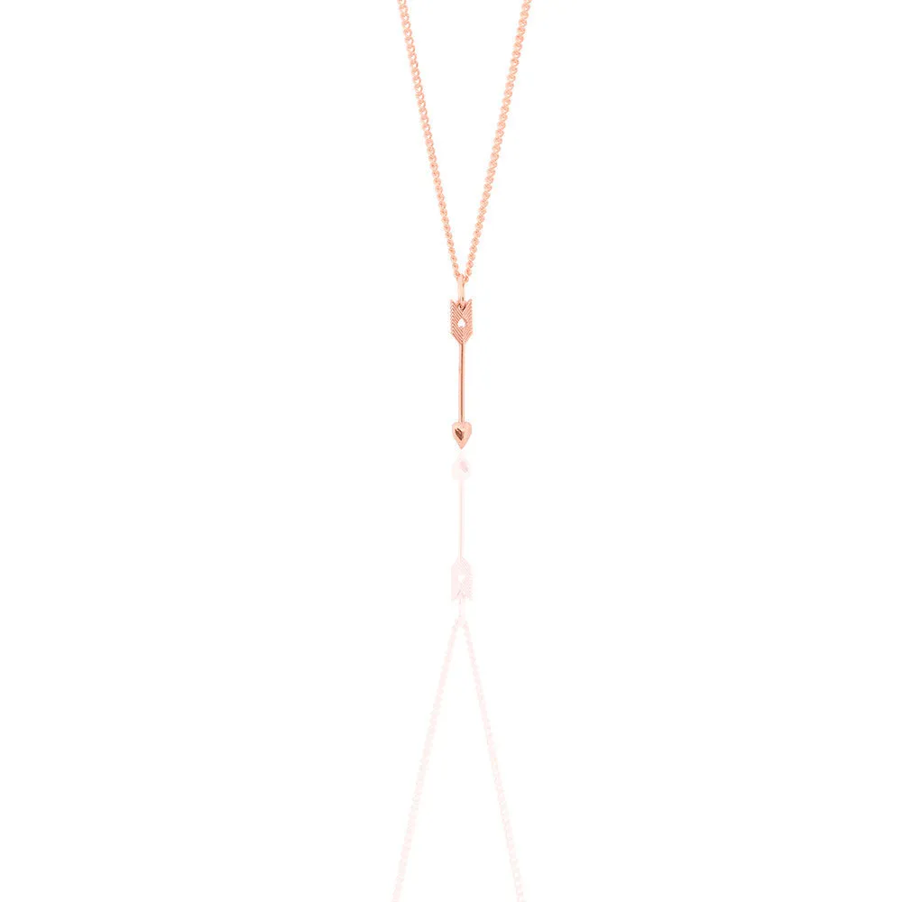 Boh Runga Petite Arrow Pendant - 9ct Rose Gold (Limited Edition)