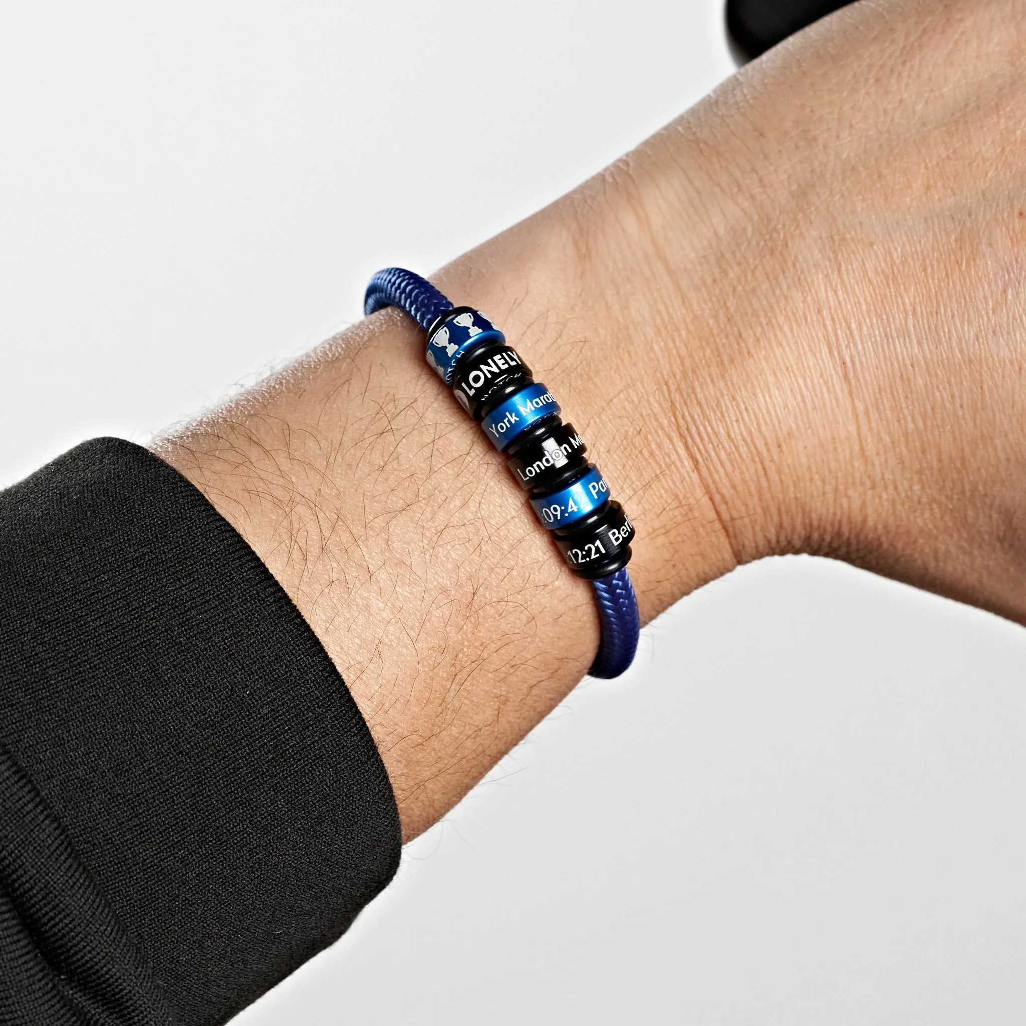 Carbon Black Cord NOTCH Bracelet