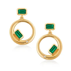 Chloe Emerald Earrings