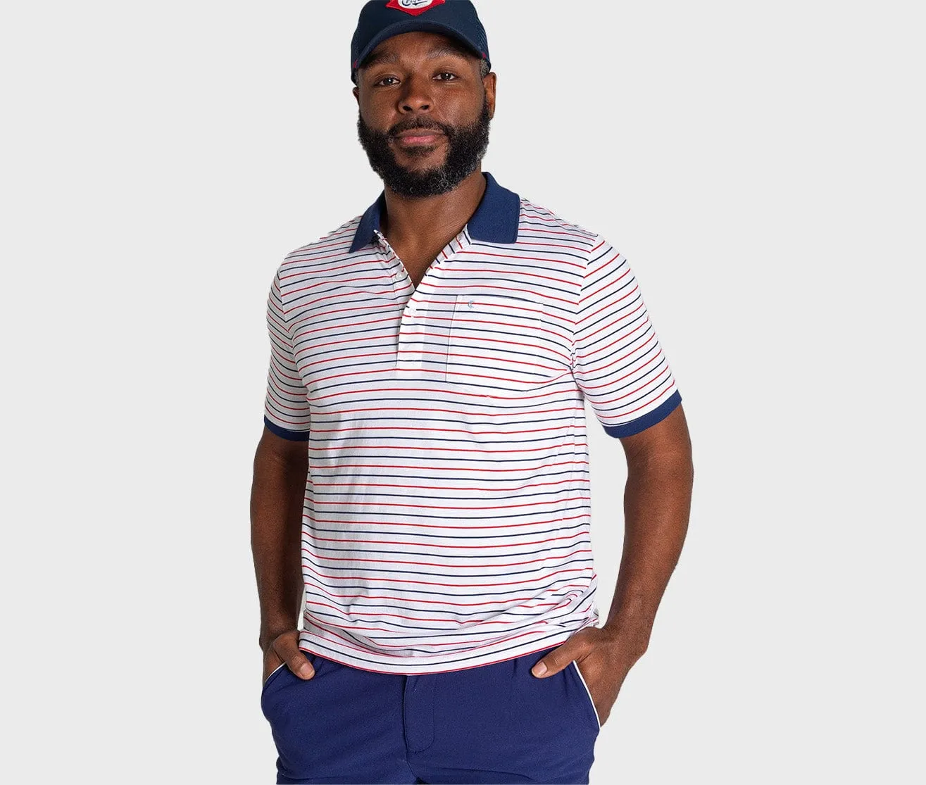 Club Shirt - Red White Blue Stripe