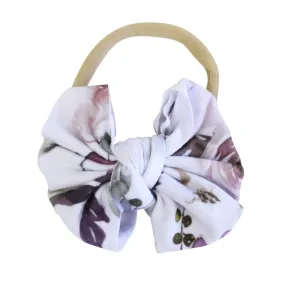 Demi Floral Knit Bow Headband