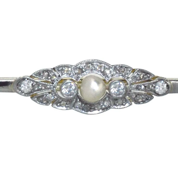 Diamond & Pearl Stock Pin