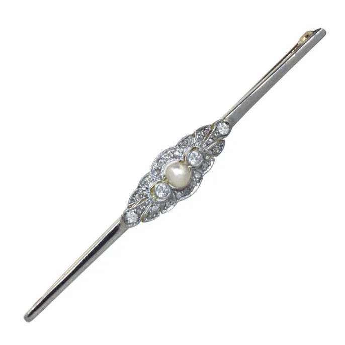 Diamond & Pearl Stock Pin