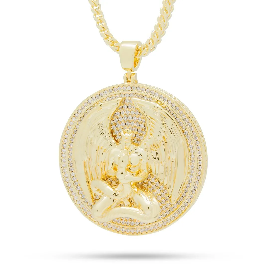 Good vs. Evil Angel Medallion Necklace