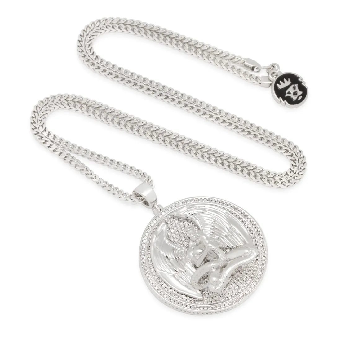 Good vs. Evil Angel Medallion Necklace