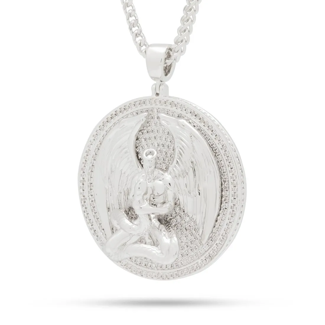 Good vs. Evil Angel Medallion Necklace