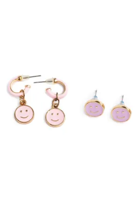 Great Pretenders Pierced Earrings - Boutique Chic All Smiles