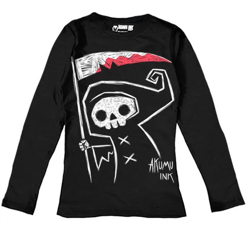 Grim Reaper Women Long Sleeve Tshirt