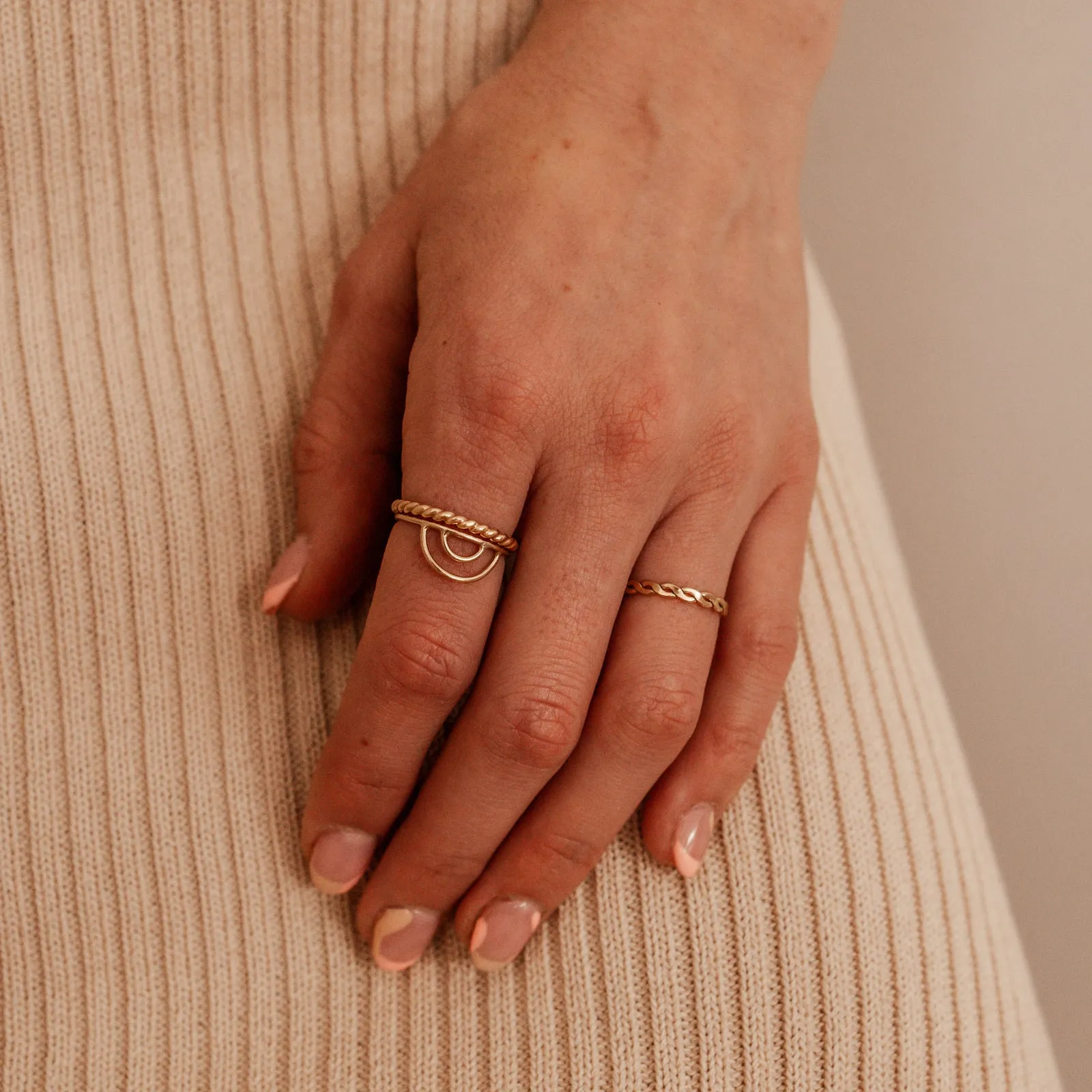 Hope Woven Stacking Ring