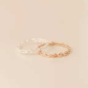 Hope Woven Stacking Ring