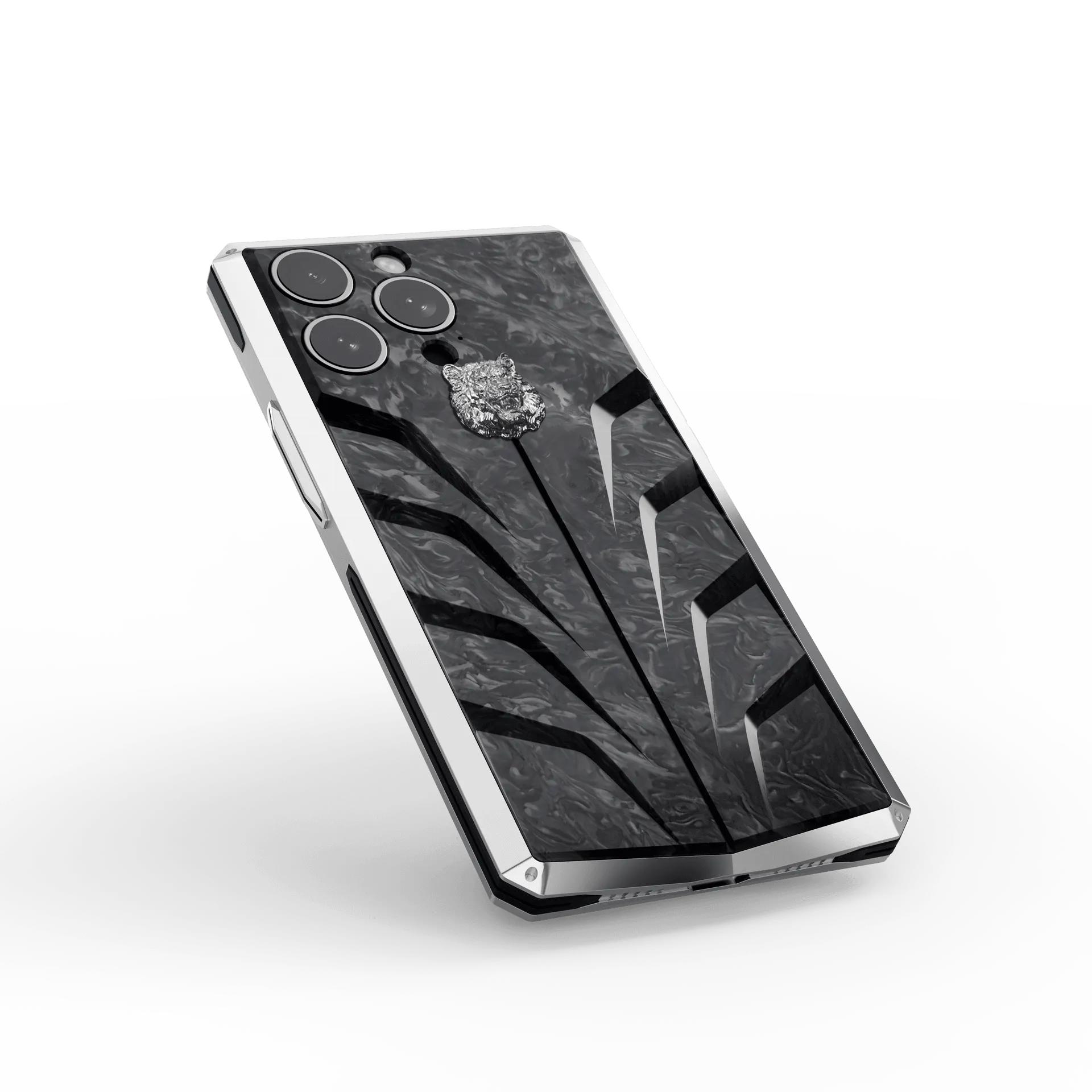 iPhone Case / RSC15 - Silver Tiger