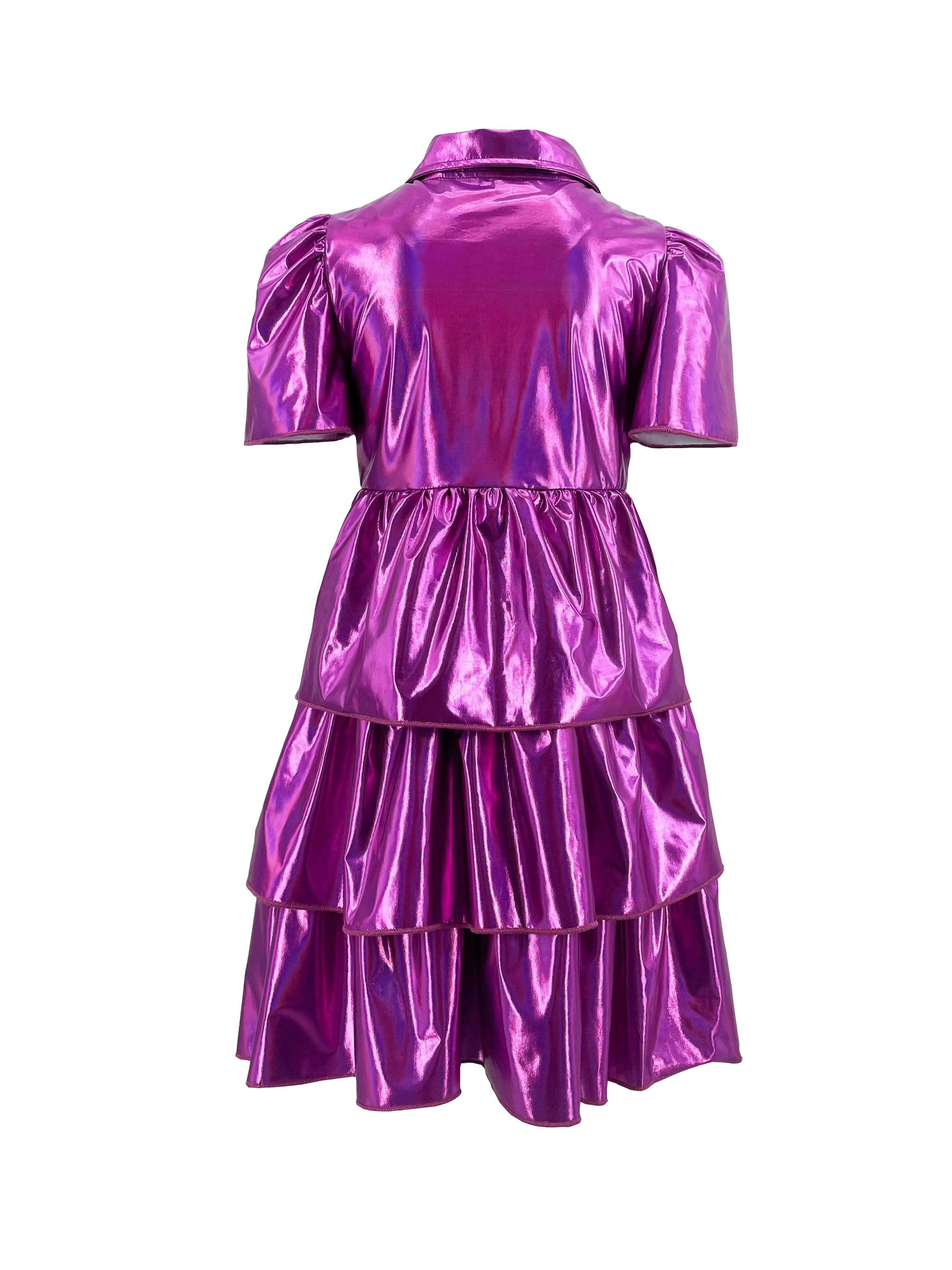 Iridescent Pink Bow Dress