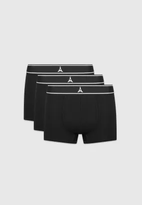 L'Eiffel Boxers Pack of 3  - Black