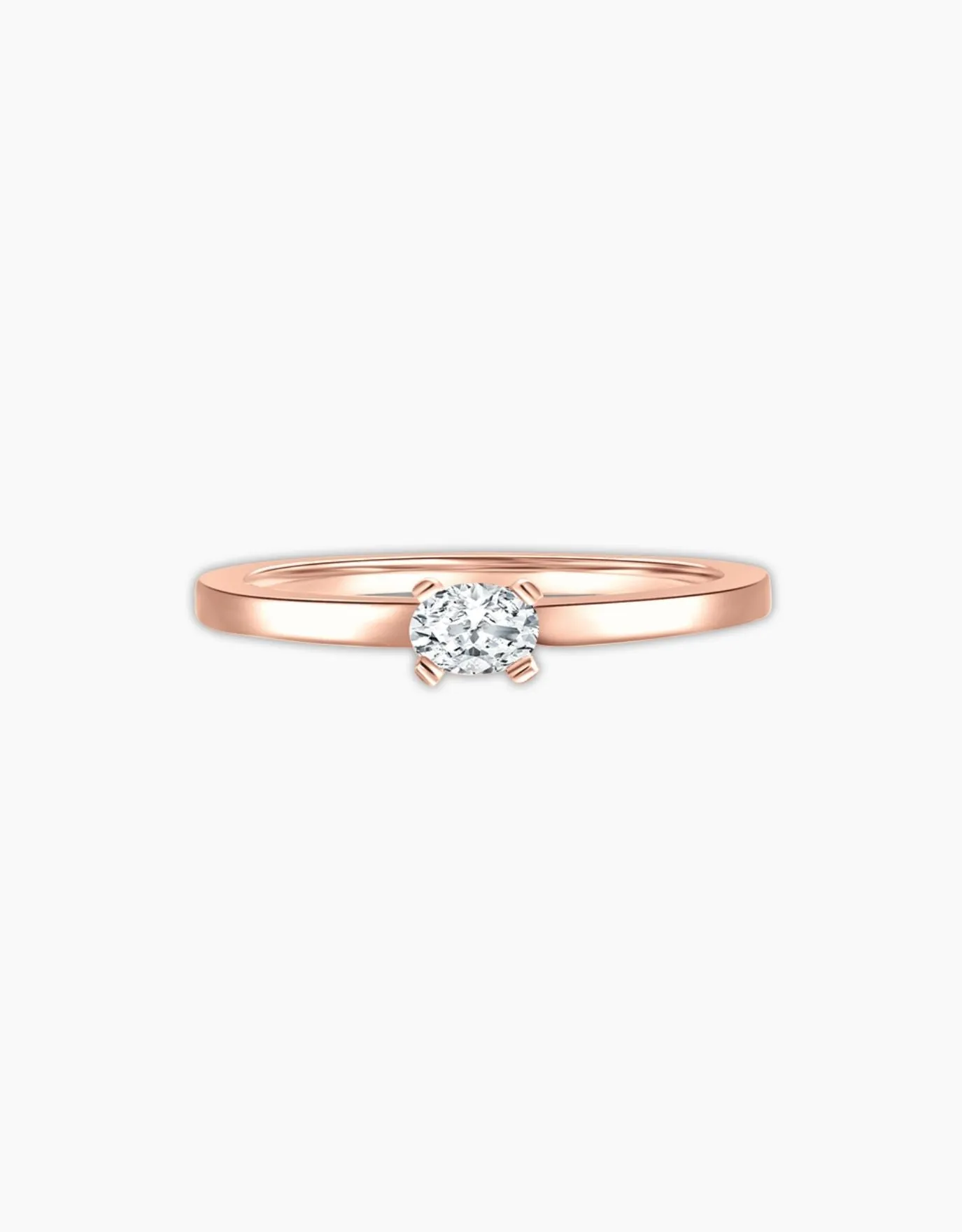 LVC Precieux Classic Ellipse Diamond Ring