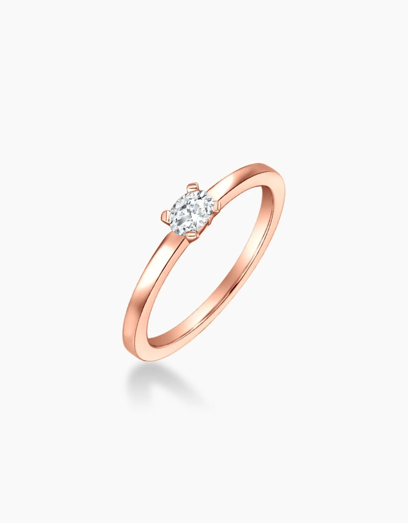 LVC Precieux Classic Ellipse Diamond Ring