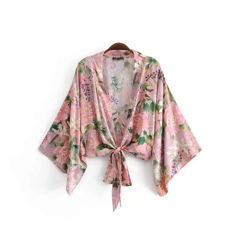 Margaret Floral Pink Top