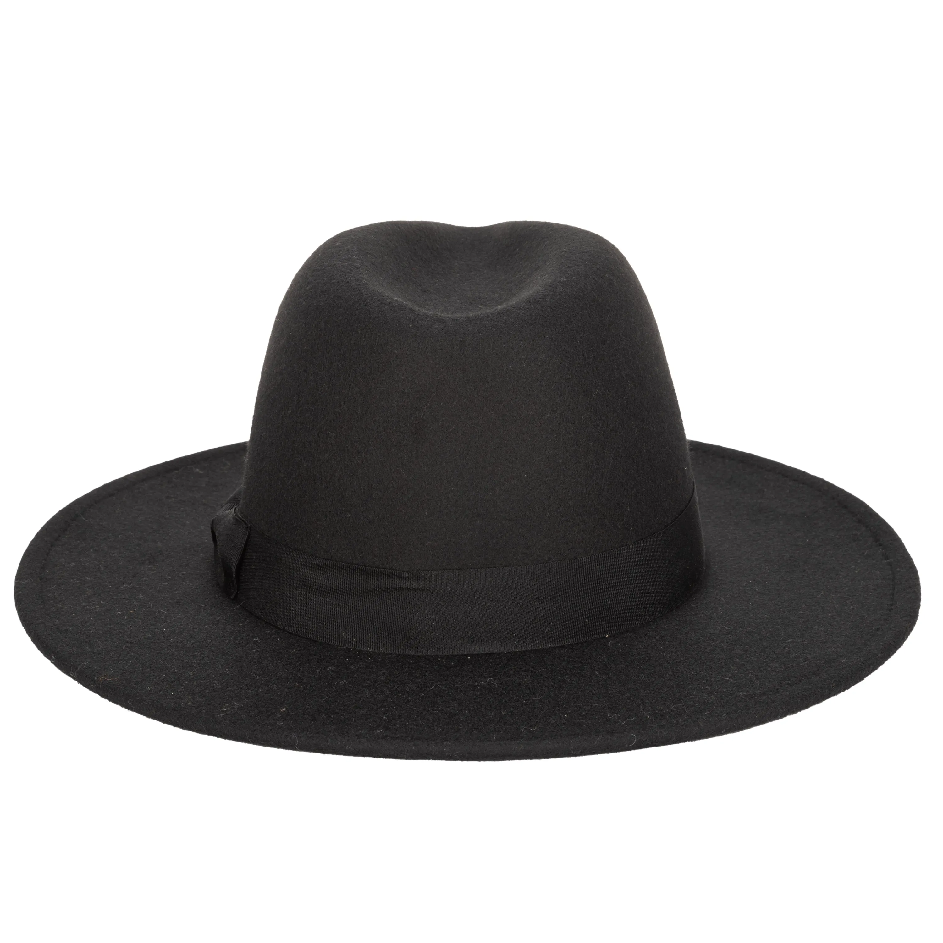 Men's Faux Felt Fedora With Grosgrain