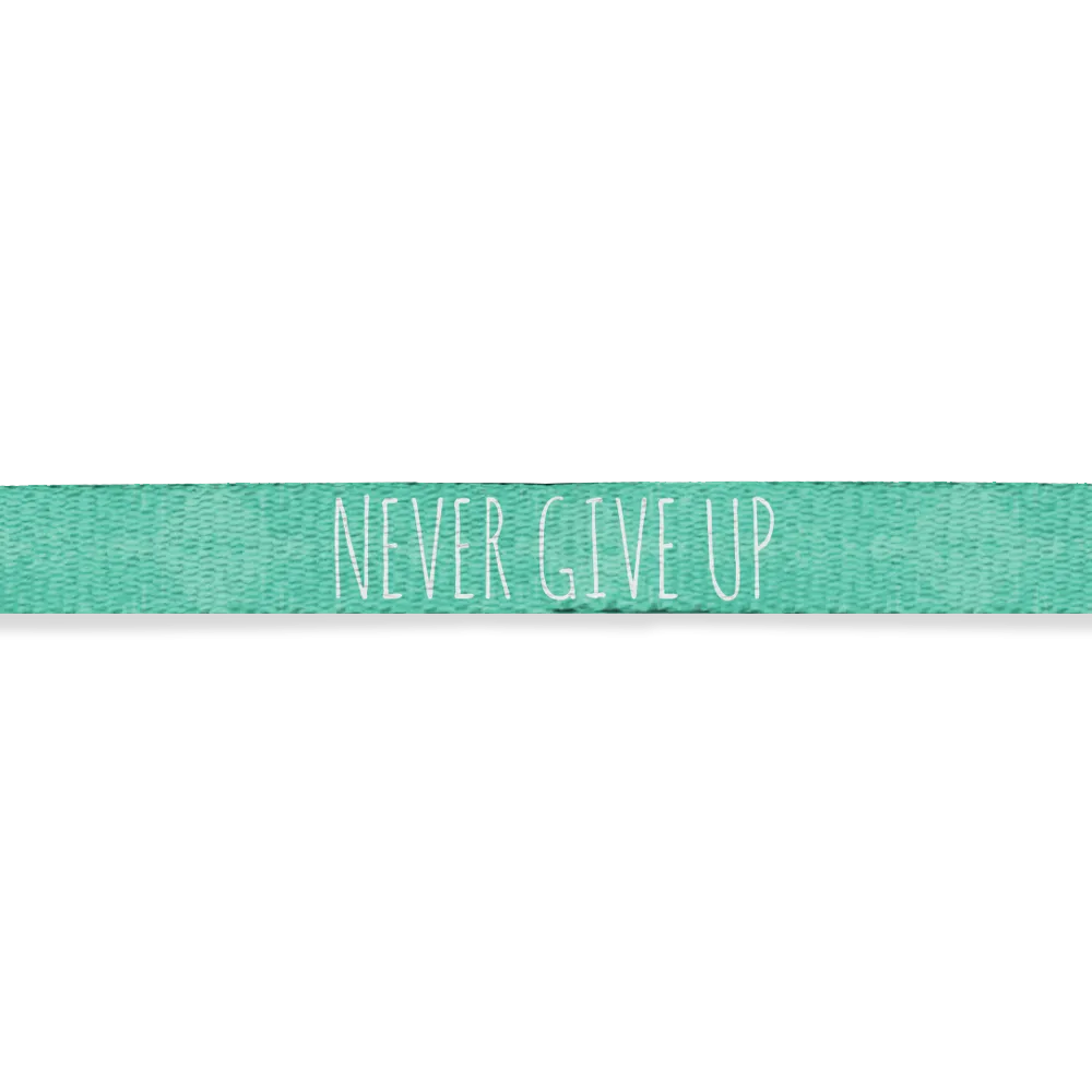 Never Give Up Lanyard