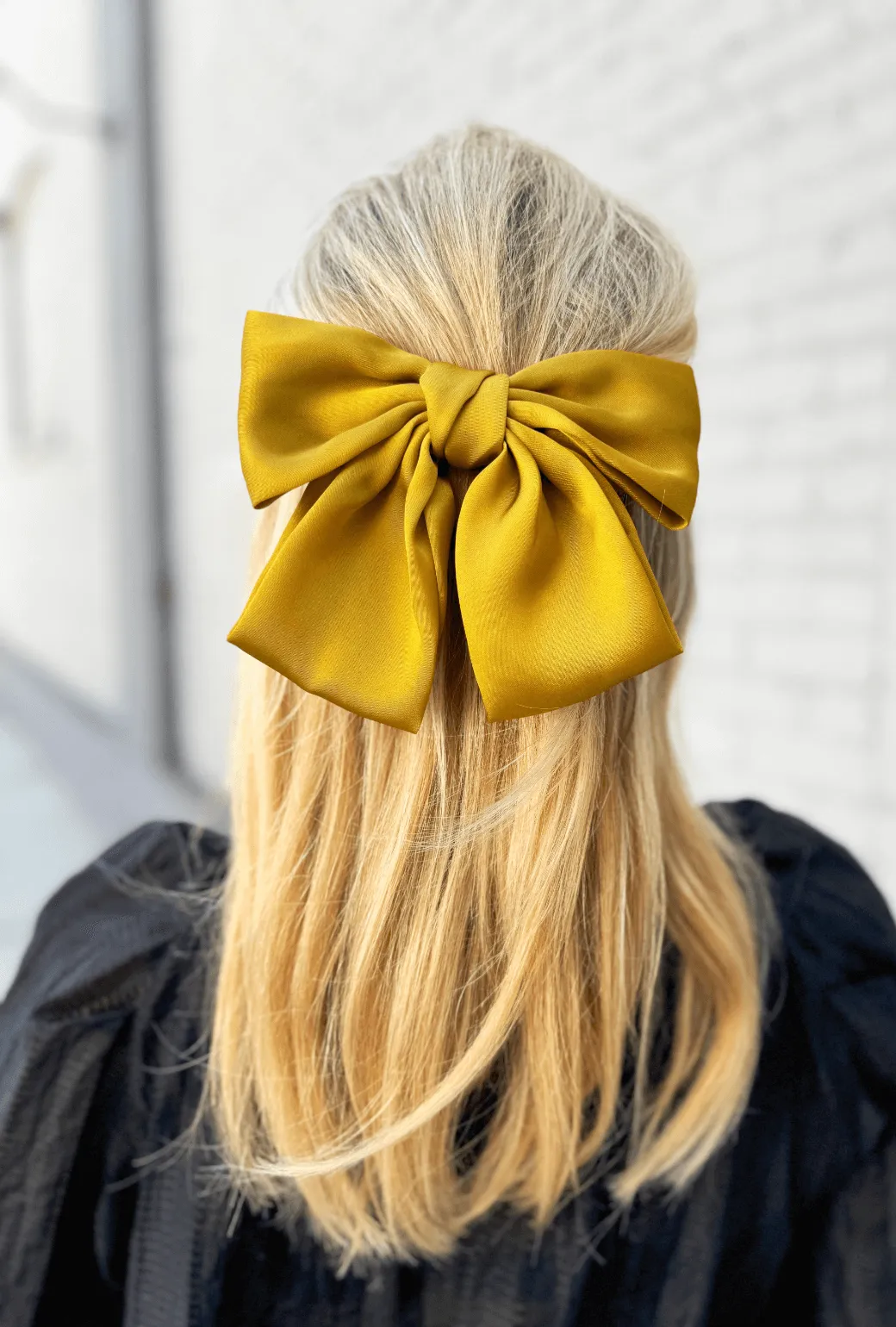 Pollyanna Bow - Chartreuse Satin