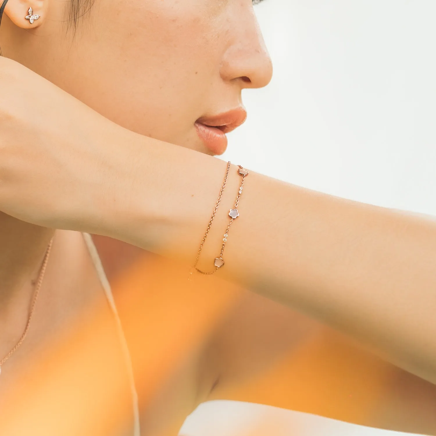 Rose Gold Cerise Bracelet