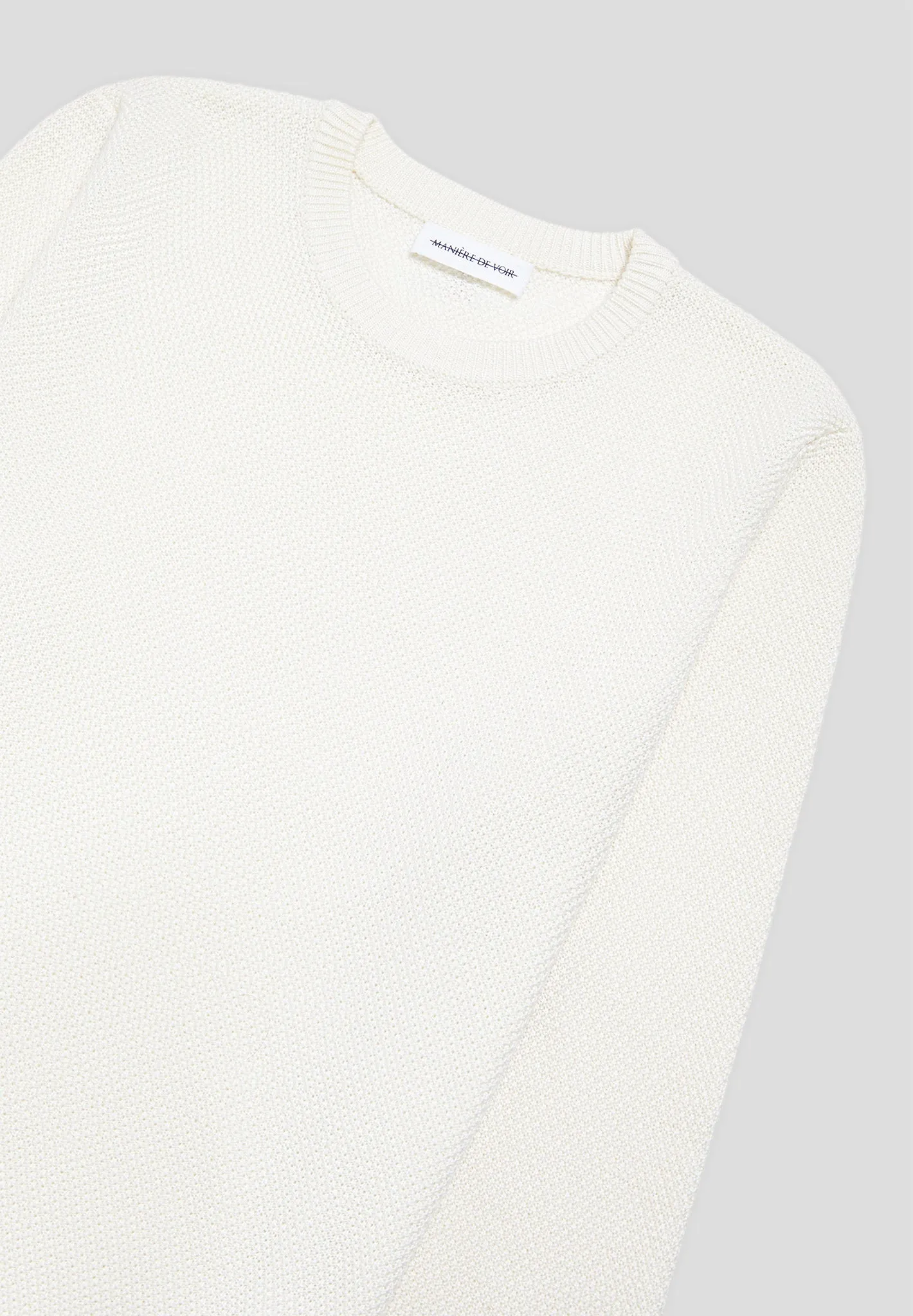 Éternel Textured Wool Blend Jumper - Cream