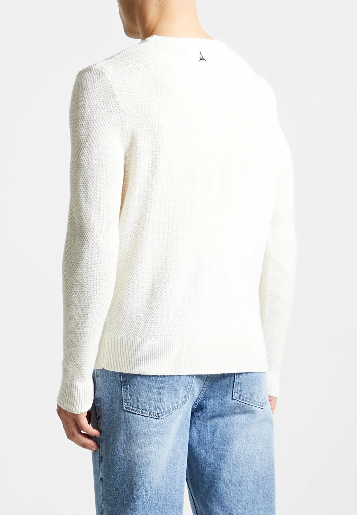 Éternel Textured Wool Blend Jumper - Cream