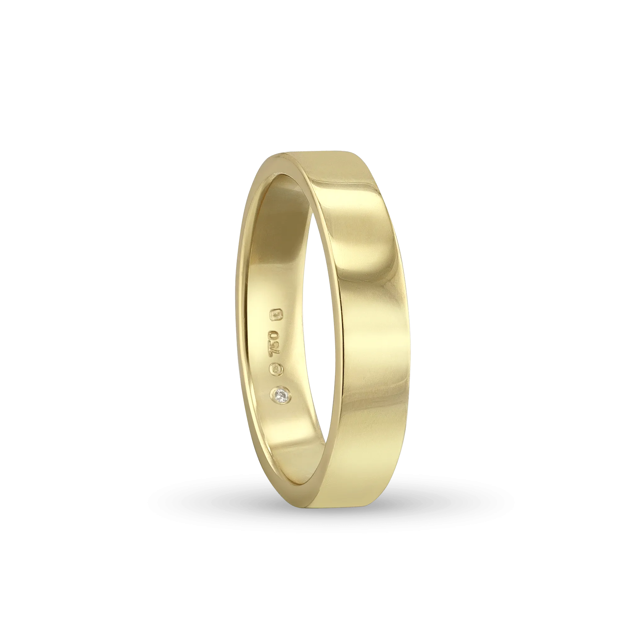 The CB Ladies Flat Court Shaped Wedding Ring